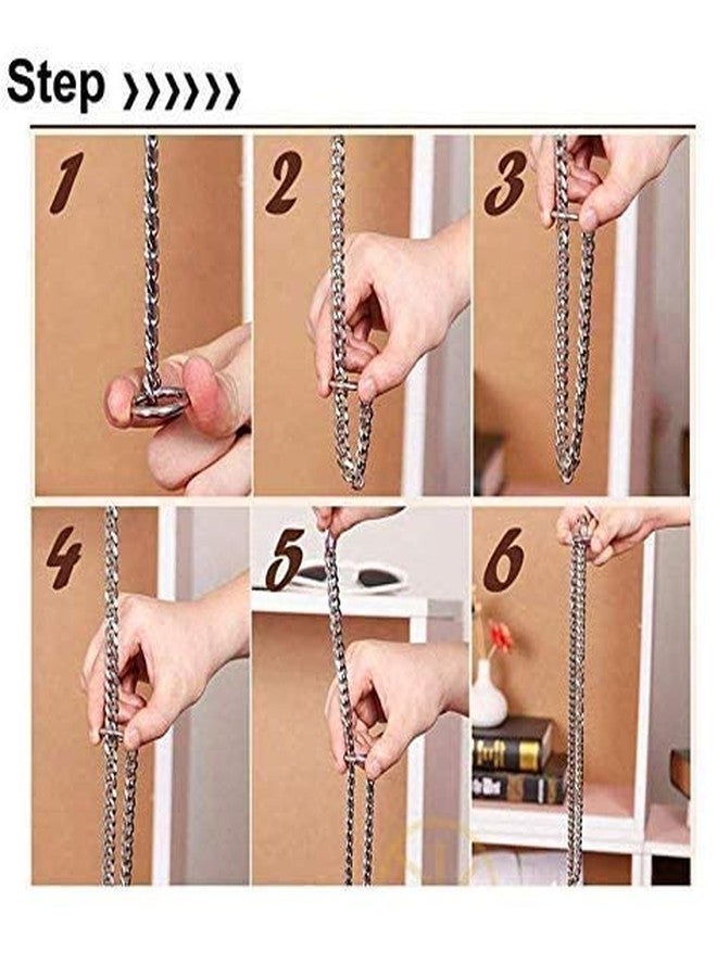 Smart Pups Dog Choke Chain Duranle 3 Layer Dog Chain Chain -24 Inch Collar - Image 3